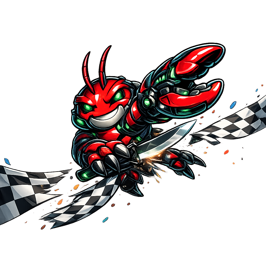 PolyClaw crossing the finish line